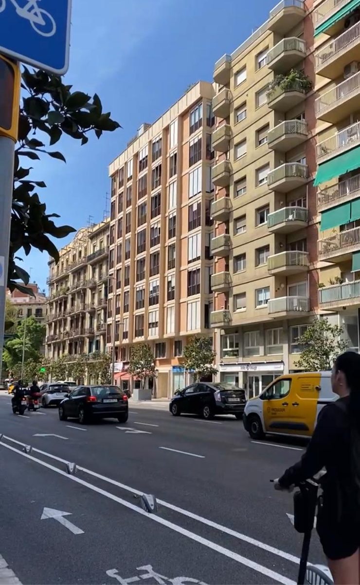 A building in the Eixample
